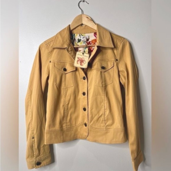 Tommy Bahama Jackets & Blazers - Tommy Bahama Laguna Beachford Button Front Women’s Mustard Jacket